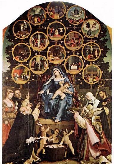 Lorenzo Lotto Madonna of the Rosary Germany oil painting art
